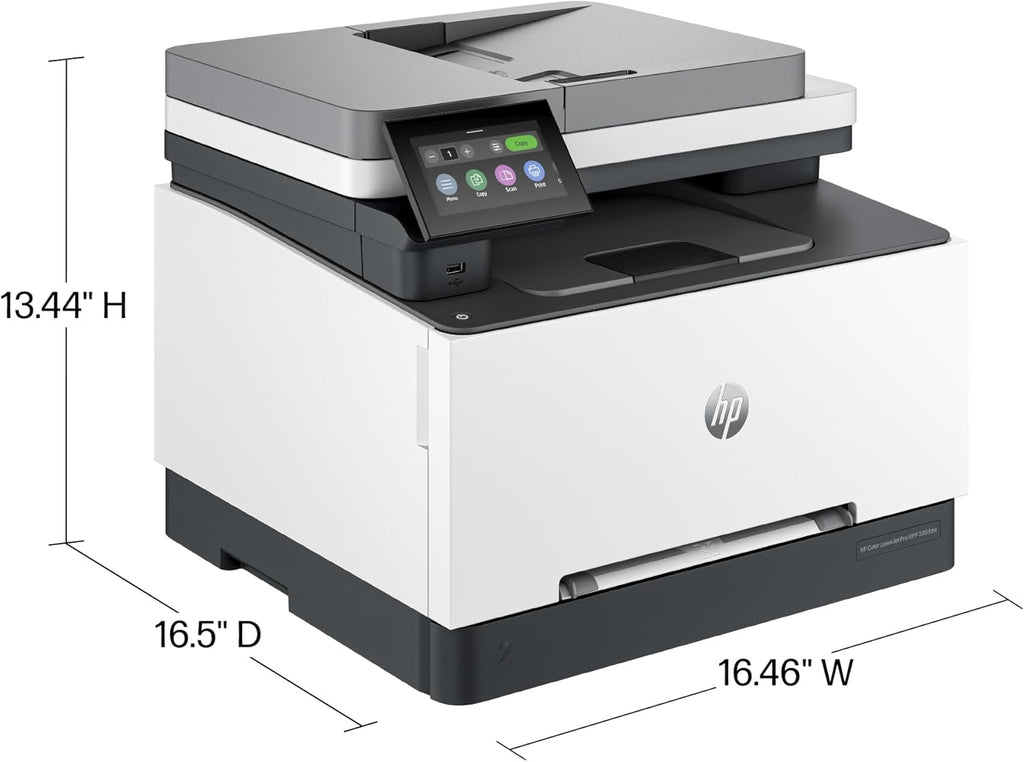 HP Color Laserjet Pro MFP 3301fdw Wireless All-in-One Color Laser Printer, Office Printer, Scanner, Copier, Fax, ADF, Duplex, Best-for-Office 499Q5F