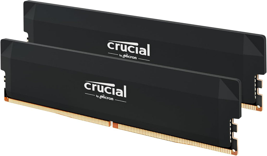 Crucial Pro 32GB DDR5 RAM Kit 2x16GB,CL36 6000MHz, Overclocking Desktop Gaming Memory, Intel XMP 3.0  AMD Expo