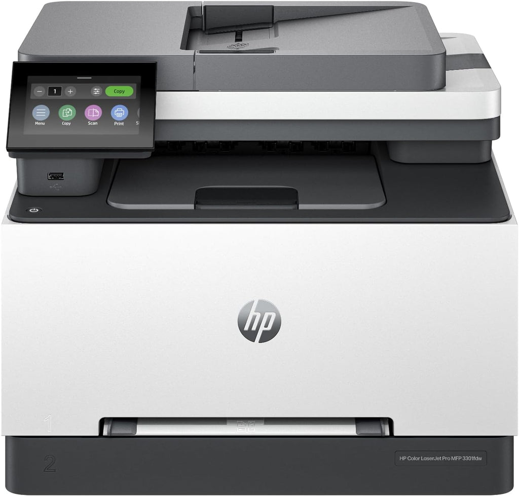 HP Color Laserjet Pro MFP 3301fdw Wireless All-in-One Color Laser Printer, Office Printer, Scanner, Copier, Fax, ADF, Duplex, Best-for-Office 499Q5F