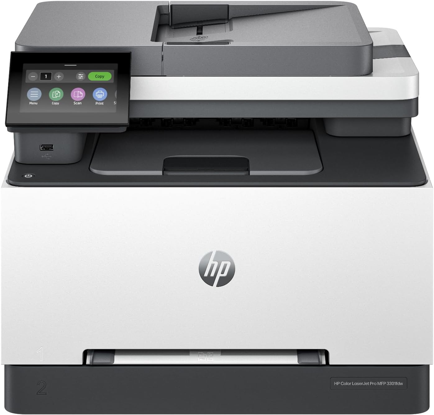 HP Color Laserjet Pro MFP 3301fdw Wireless All-in-One Color Laser Printer, Office Printer, Scanner, Copier, Fax, ADF, Duplex, Best-for-Office 499Q5F