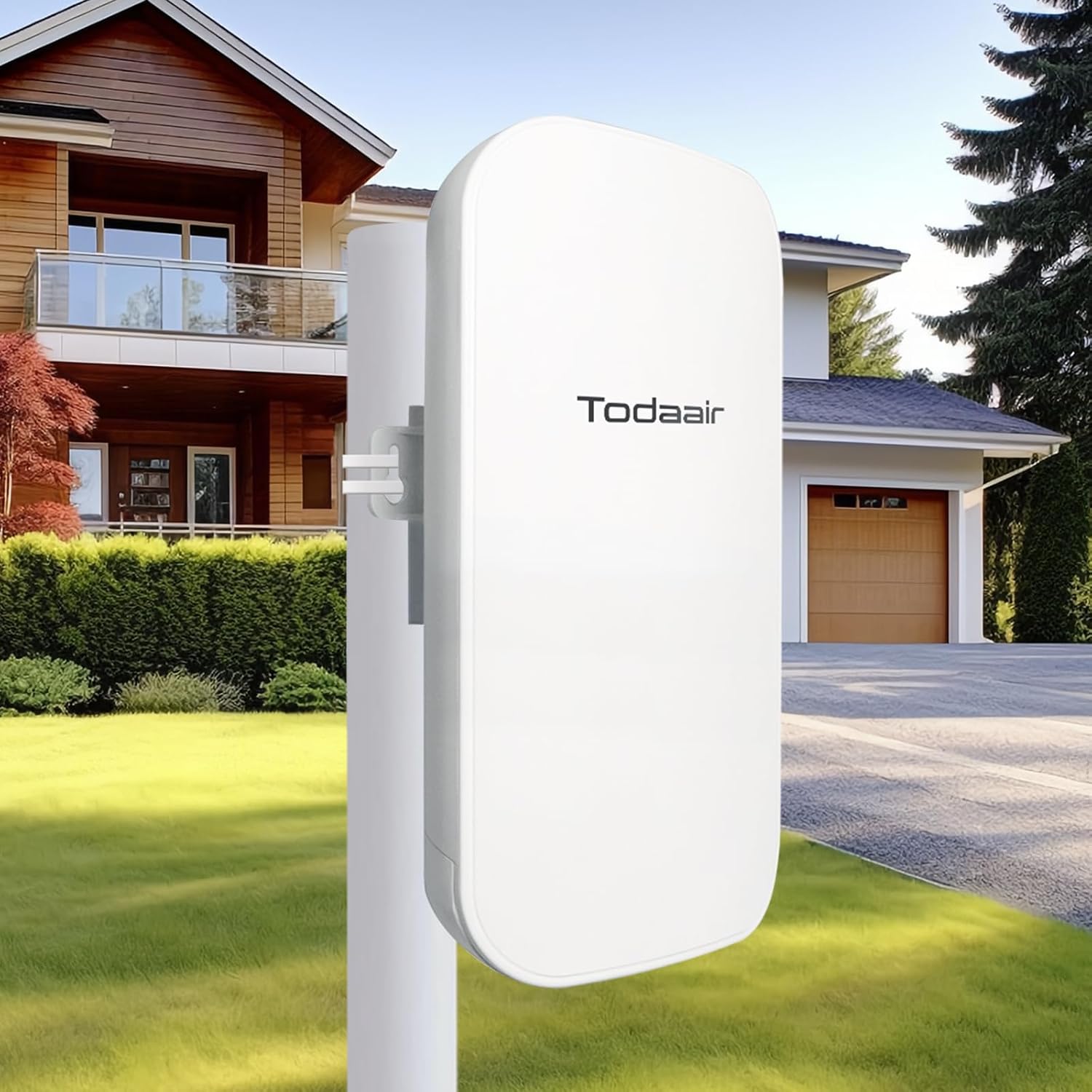 Outdoor WiFi Extender，WiFi Booster | AI Watchdog | Repeater&AP Mode｜IP65 Weatherproof | Up to 1200Mbps Dual Band WiFi Repeater | Covers Up to Least 3440 Sq. ft and 30 Devices