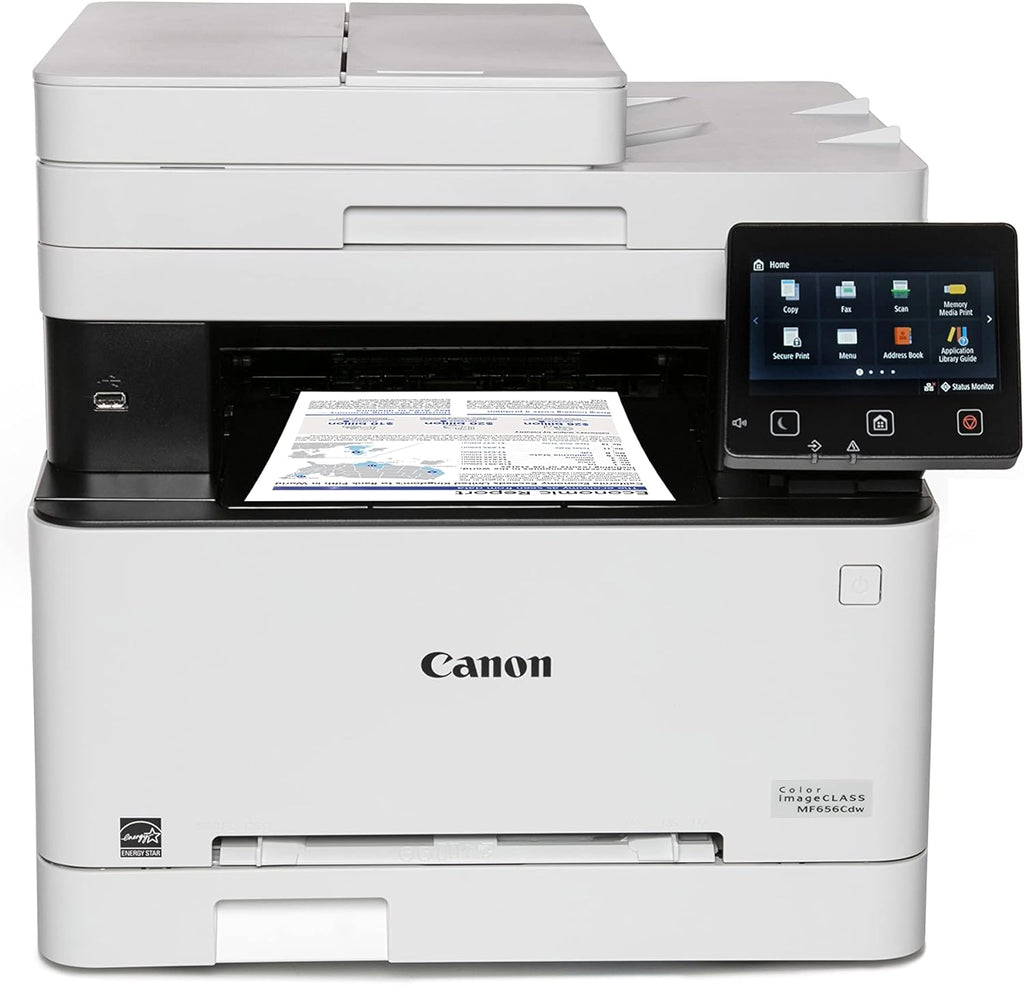 Canon Color imageCLASS MF656Cdw - Wireless Duplex Laser Printer, All-in-One with Copier, Scanner, Fax, Auto Document Feeder, Mobile Ready, 3 Year Limited Warranty, 22 PPM, White