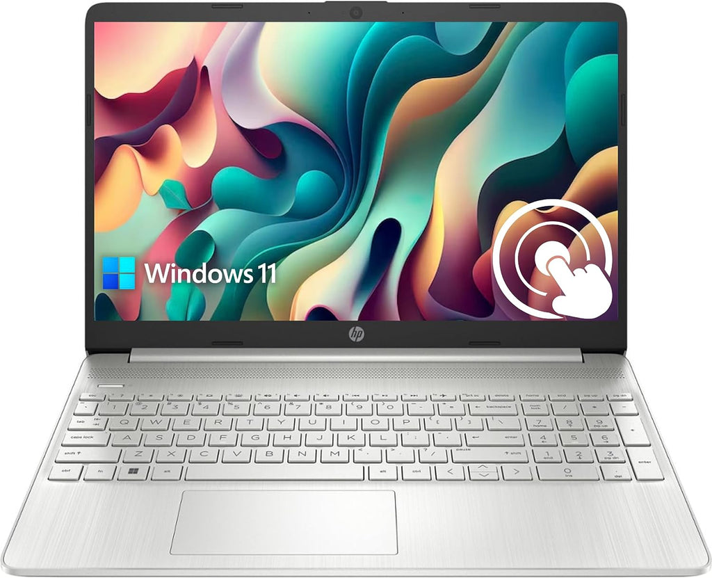HP Student Laptop, Intel Processor N150up to 3.6 GHz,8G RAM, 128GB Storange, 14 Inch LED Screen,1 Year Office 365, Windows 11 Home,Silver,w/BTP Accessories