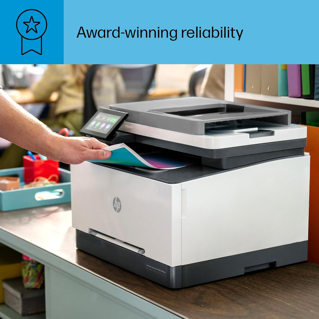 HP Color Laserjet Pro MFP 3301fdw Wireless All-in-One Color Laser Printer, Office Printer, Scanner, Copier, Fax, ADF, Duplex, Best-for-Office 499Q5F