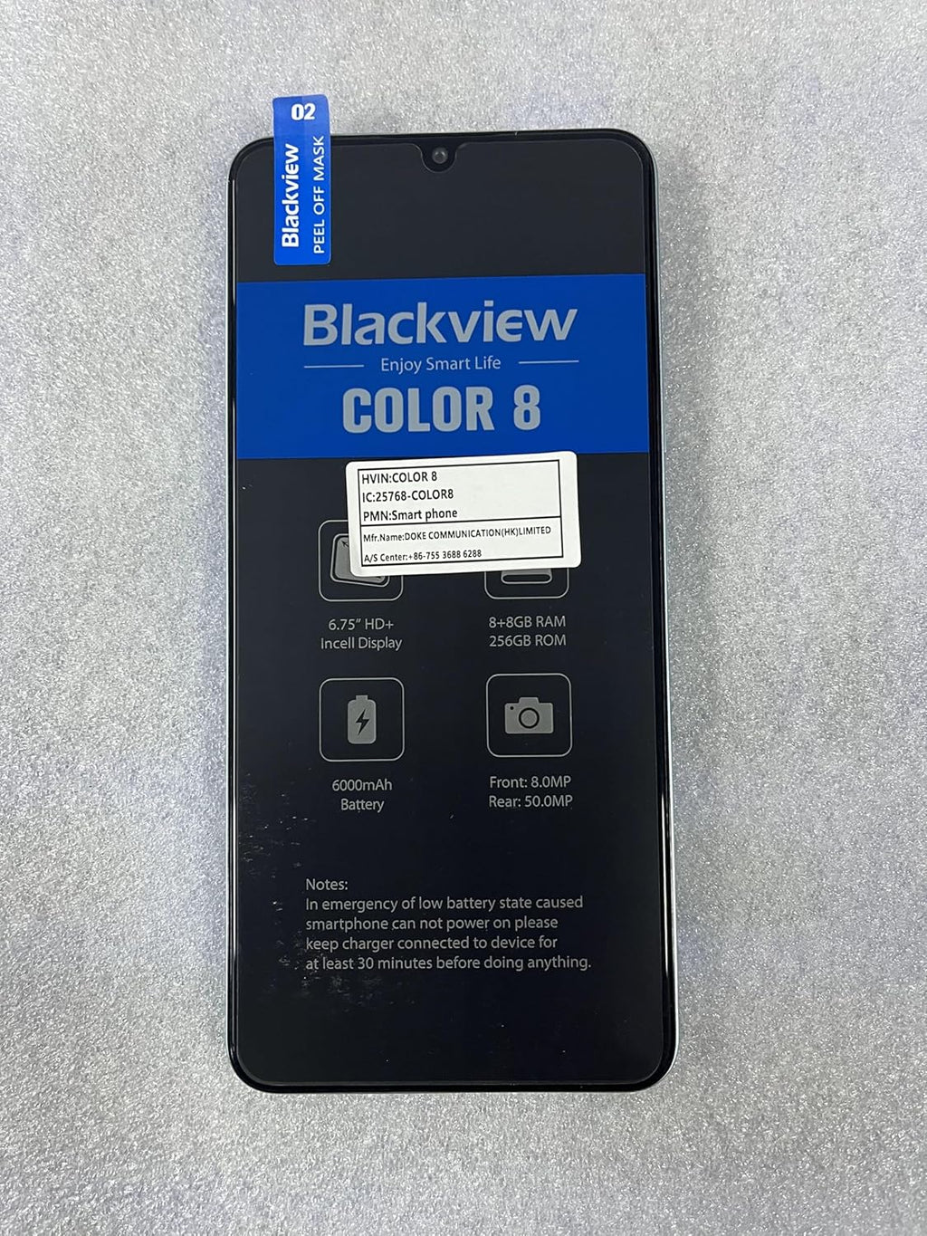 Blackview Color 8 Unlocked Phones, Octa-Core 16GB+128GB/SD 2TB Android Phones, 50MP Camera Mobile Phone, 6000mAh+18W, 6.75" HD+ 90Hz, 3 Card Slots, 4G Dual SIM Phone, Fingerprint ID, T-Mobile Cellphone