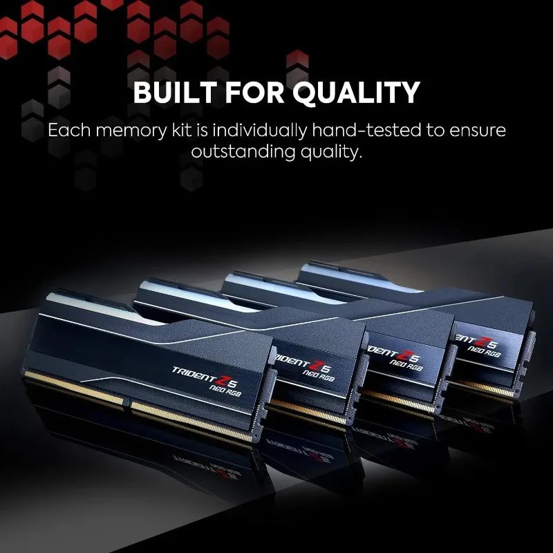 CL30-40-40-96 1.40V Desktop Computer Memory Trident Z5 Neo RGB Series AMD Expo DDR5 RAM 64GB 2x32GB
