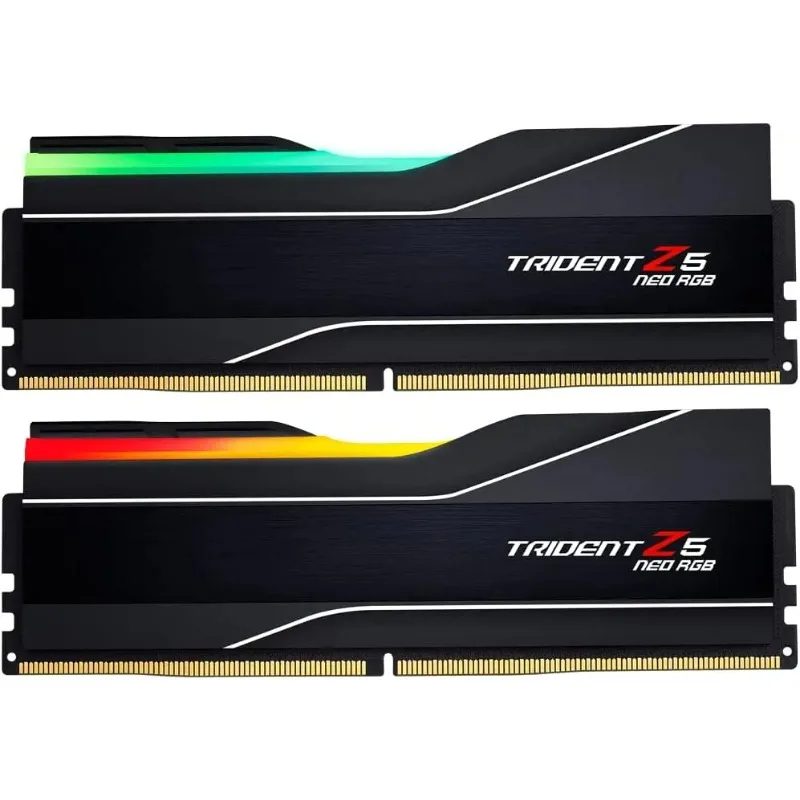 CL30-40-40-96 1.40V Desktop Computer Memory Trident Z5 Neo RGB Series AMD Expo DDR5 RAM 64GB 2x32GB