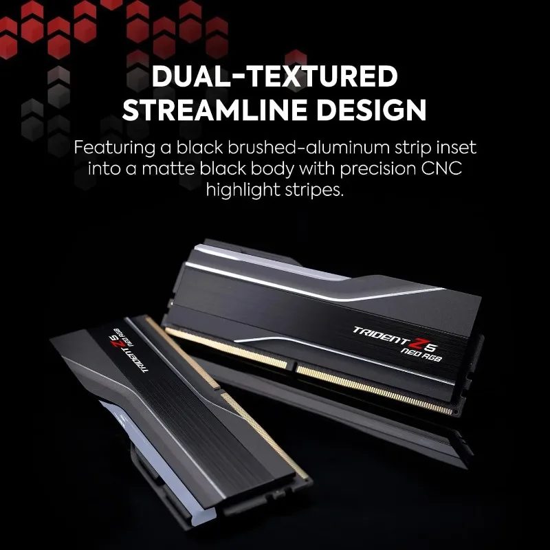 CL30-40-40-96 1.40V Desktop Computer Memory Trident Z5 Neo RGB Series AMD Expo DDR5 RAM 64GB 2x32GB